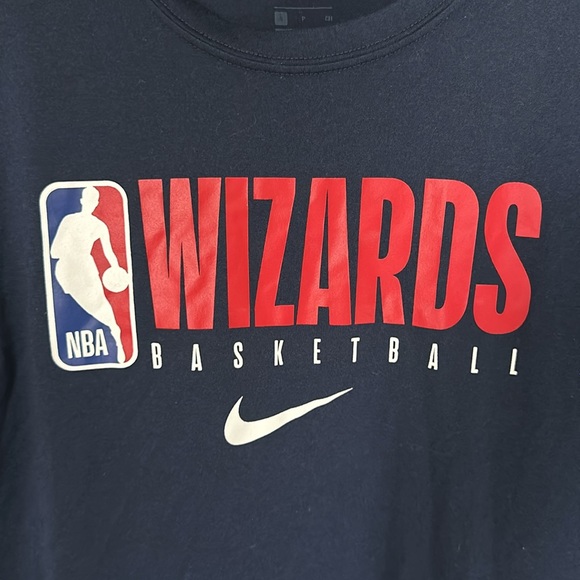 Nike NBA Authentics Washington Wizards Dri-Fit Short Sleeve T-Shirt Size Small - Picture 2 of 5